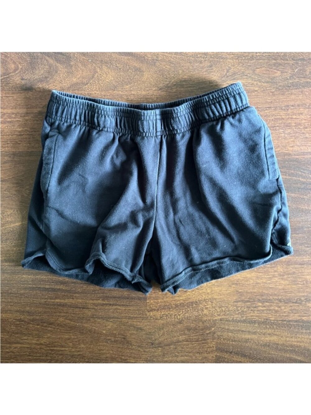 All in Motion Girls Black Sweat Shorts Size XL 14/16 Pockets